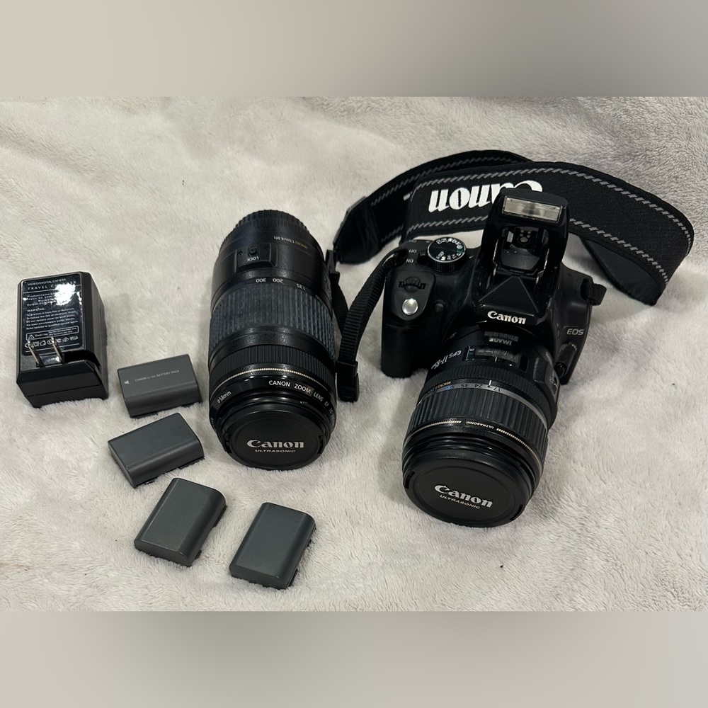 CANON DSLR EOS Rebel XT Camera and Lenses Kit